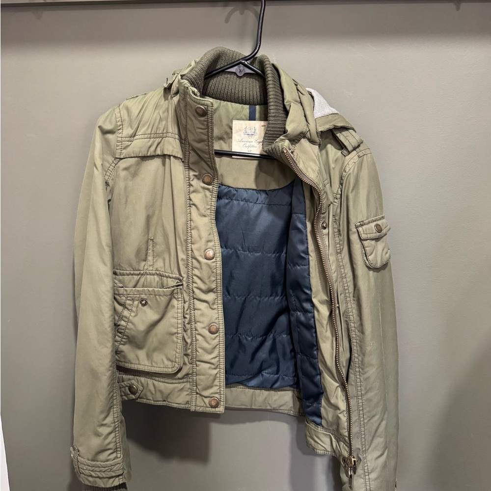 American Eagle Outfitters Olive Jacket